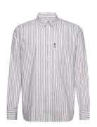 Double A By Wood Wood Wwday Striped Shirt Grå