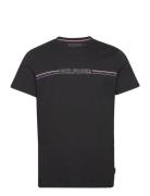 Tommy Hilfiger Stripe Chest Tee Svart