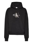 Calvin Klein Jeans Premium Monologo Hoodie Svart