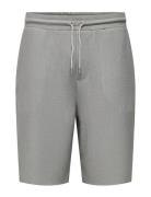 Onsdrum Pleated Shorts Bottoms Shorts Casual Grey ONLY & SONS