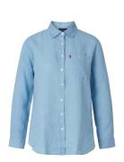 Lexington Clothing Isa Linen Shirt Blå