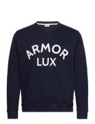 Armor Lux Logo Sweater Blå