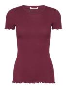 Rosemunde Organic Cotton T-Shirt Burgundy