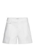 Lauren Ralph Lauren Pleated Double-Faced Cotton Short Vit