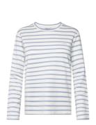 Striped Ls T-Shirt Tops T-shirts & Tops Long-sleeved Blue GANT