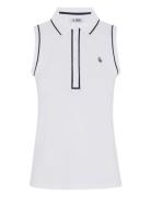Sleeveless Veronica Polo Sport T-shirts & Tops Polos White Original Pe...