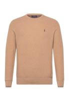 Polo Ralph Lauren Mesh-Knit Cotton Crewneck Sweater Brun