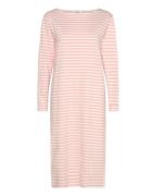 Mads Nørgaard Soft Single Stripe Sille Dress Rosa