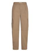 Cmsarah-Pant Bottoms Trousers Cargo Pants Brown Copenhagen Muse