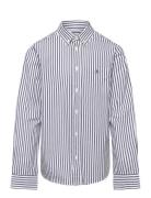 GANT Striped Shield B.d Poplin Shirt Blå