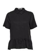 Wendyup Short Shirt Top Black Underprotection