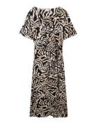 Tom Tailor Printed Wrap Dress Svart