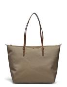 Lauren Ralph Lauren Nylon Large Keaton Tote Bag Beige