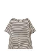 Tom Tailor T-Shirt Bias Stripe Batwing Multi/patterned