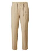 Selected Homme Slh190-Reg Tapered Leroy Pleat Pant Noos Beige