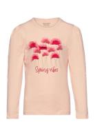T-Shirt Ls Tops T-shirts Long-sleeved T-shirts Pink Minymo