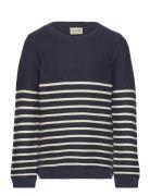 Pullover Ls Knit Tops Knitwear Pullovers Navy Minymo