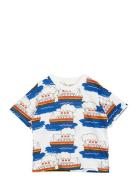 Ferry Aop Ss Tee Tops T-shirts Short-sleeved Multi/patterned Mini Rodi...