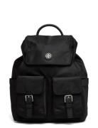 Tory Burch Virginia Flap Backpack Svart