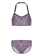 Color Kids Bikini W. Halterneck, Aop Multi/patterned