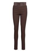 Fqshantal-Pa-Power Bottoms Trousers Slim Fit Trousers Brown FREE/QUENT