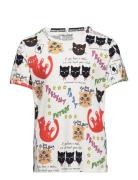 Mini Rodini Clairvoyant Cats Aop Ss Tee Multi/patterned