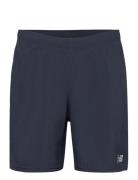 New Balance Core Run 2 In 1 7 Inch Short Marinblå