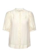 Cmmolly-Shirt Tops Blouses Short-sleeved Cream Copenhagen Muse