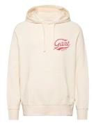 GANT Heavy Wash Hoodie Kräm