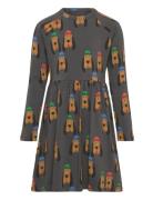 Mini Rodini Bloodhound Aop Ls Dress Multi/patterned