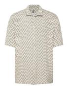 Fat Moose Heat Jacquard Shirt S/S Beige