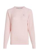 Tommy Hilfiger Co Cable C-Nk Sweater Rosa