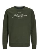 Jack & J S Jjferris Sweat Crew Neck Jnr Grön