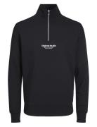 Jack & J S Jorvesterbro Sweat Quarter Zip Noos Jnr Svart