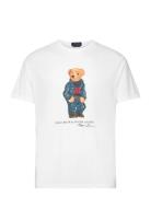 Polo Ralph Lauren Classic Fit Polo Bear Jersey T-Shirt Vit