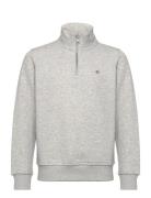 GANT Shield Half Zip Sweatshirt Grå