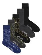 Jack & J S Jacmelted Smile Socks 5 Pack Grå