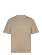 Jack & J S Jorvesterbro Tee Ss Crew Neck Noos Beige