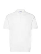 Mango Fine-Knit Polo Shirt Vit