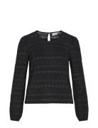 Vila Vichikka O-Neck L/S Top Svart