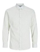 Jack & J S Jjjoe Print Shirt Ls Aw24 Vit