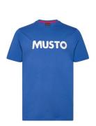 Musto M Musto Logo Tee Blå