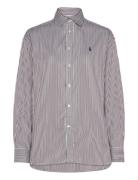 Polo Ralph Lauren Relaxed Fit Striped Cotton Shirt Brun