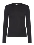 Vila Vialexia O-Neck L/S Top - Noos Svart