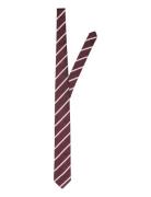 Selected Homme Slhlane Stripe Tie Noos Burgundy