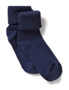 Melton Wool - Babysock Heavy Rib Blå