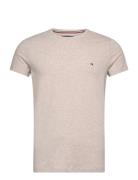 Tommy Hilfiger Stretch Slim Fit Tee Beige