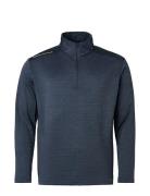 Abacus Mens Sunningdale Halfzip Marinblå