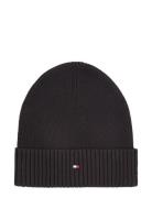 Tommy Hilfiger Th Flag Pima Cotton Beanie Svart