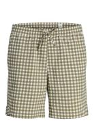 Jack & J S Jpstjaiden Jjjacquard Jogger Short Styd Grön